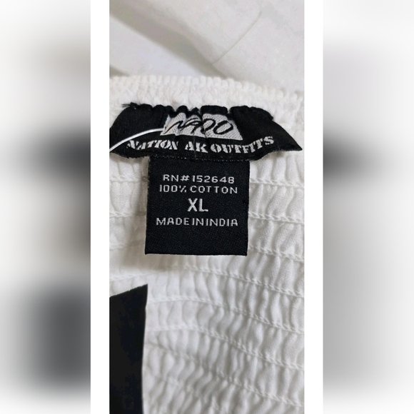 Women's White Maxi 100% Cotton Embroidered Summer Lined Dress XL Santorini Vibes - Picture 12 of 14